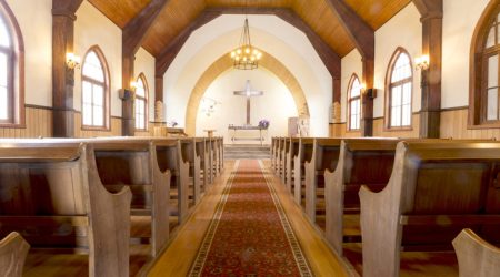church, frutillar nov 16, 2015: located in southern chile in the los lagos region. the bay of frutillar is placed on the banks of lake llanquihue, the largest lake entirely within chile.